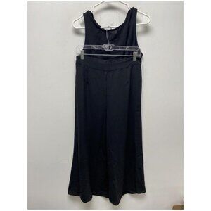 NEW Roylamp Womens Summer Cropped two-piece jumpsuit sz medium navy blue